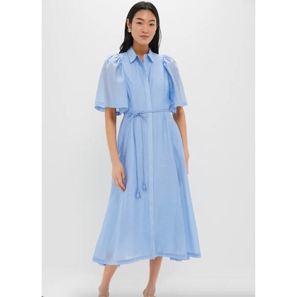 Hyacinth House Powder Blue Cindy Midi Dress Sz S - Picture 1 of 8